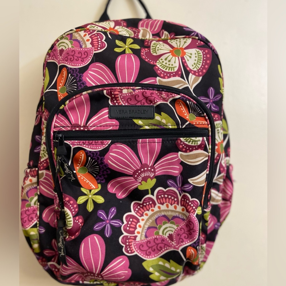 Vera Bradley backpack. 12.5” w x 18” H